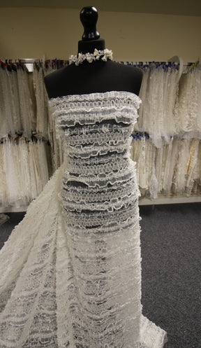 Ivory Ribbon and Beaded Lace - Marianne