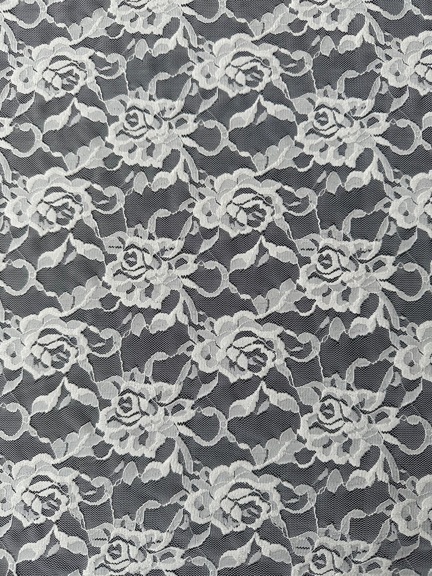 Ivory Raschel Stretch Lace – Matina