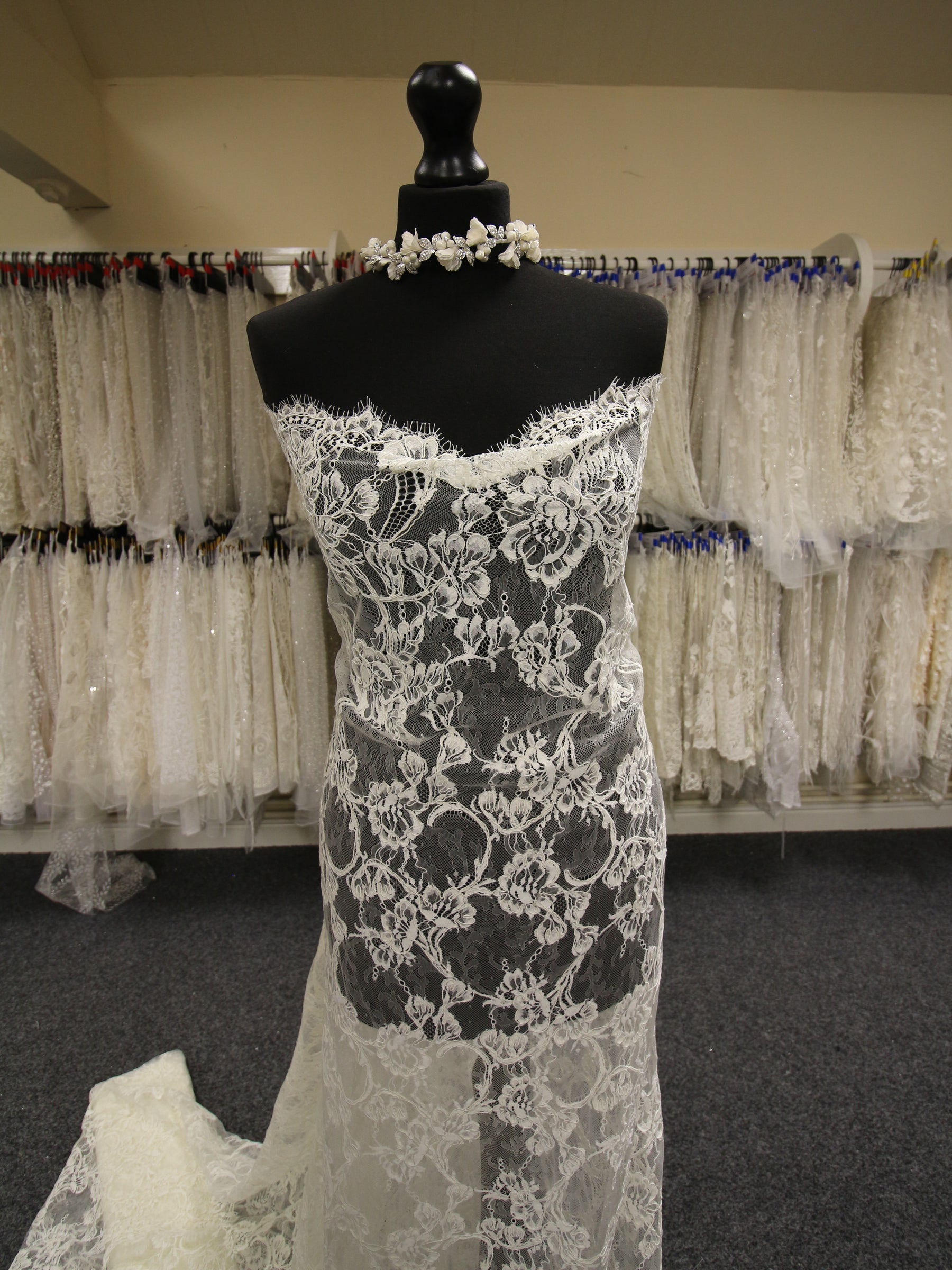 Ivory Corded Lace - Mia