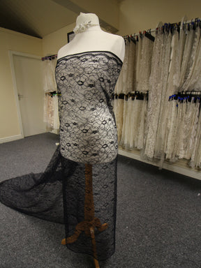 Navy Corded Lace - Leanne