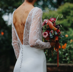 Ivory Embroidered Lace - Monique