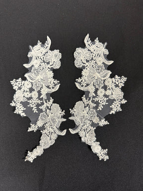Ivory Floral Lace Appliques - MT6008