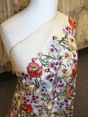 Multi-colored Embroidered Lace - Cody