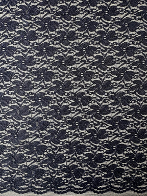 Navy Stretch Glitter Lace - Vindication