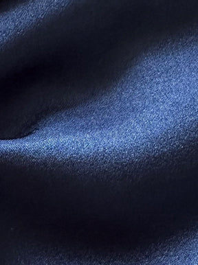 Navy Polyester Satin - Japan