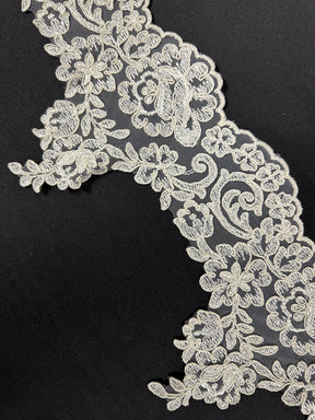 Ivory Corded Lace Trim - T226U