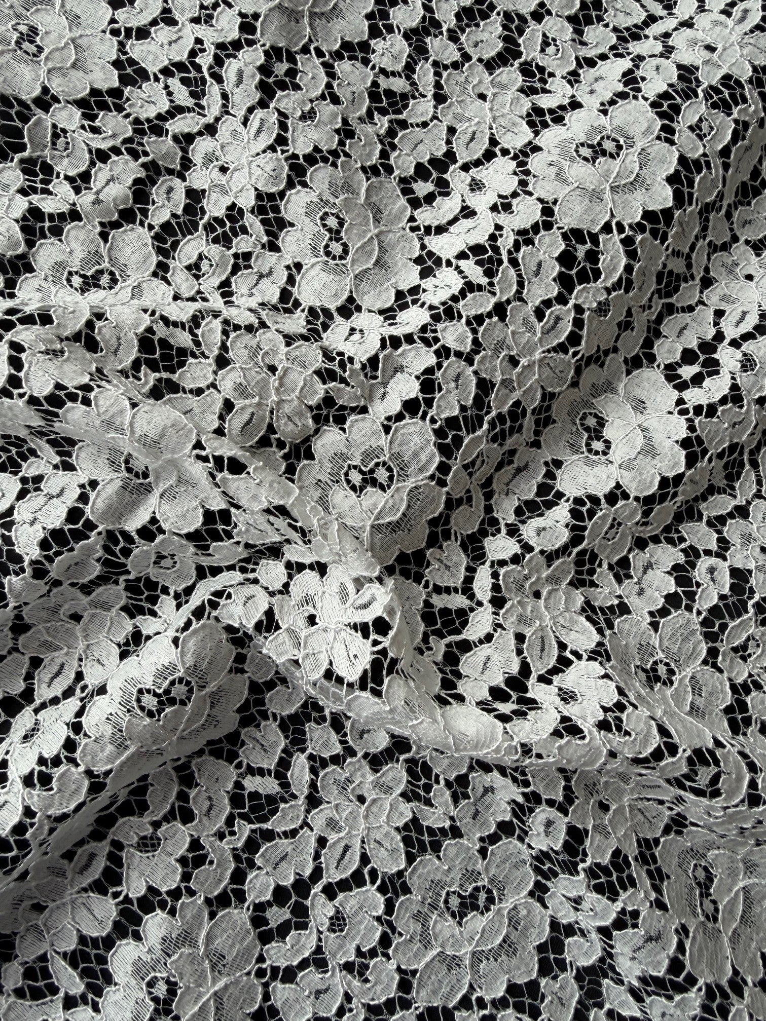 Ivory Corded Chantilly Lace - Norben