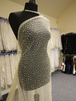Nude Diamante Tulle - Charlie