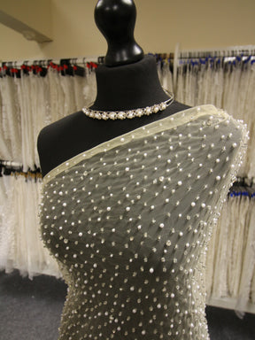 Nude Diamante Tulle - Charlie