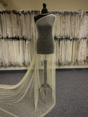 Nude Diamante Tulle - Charlie