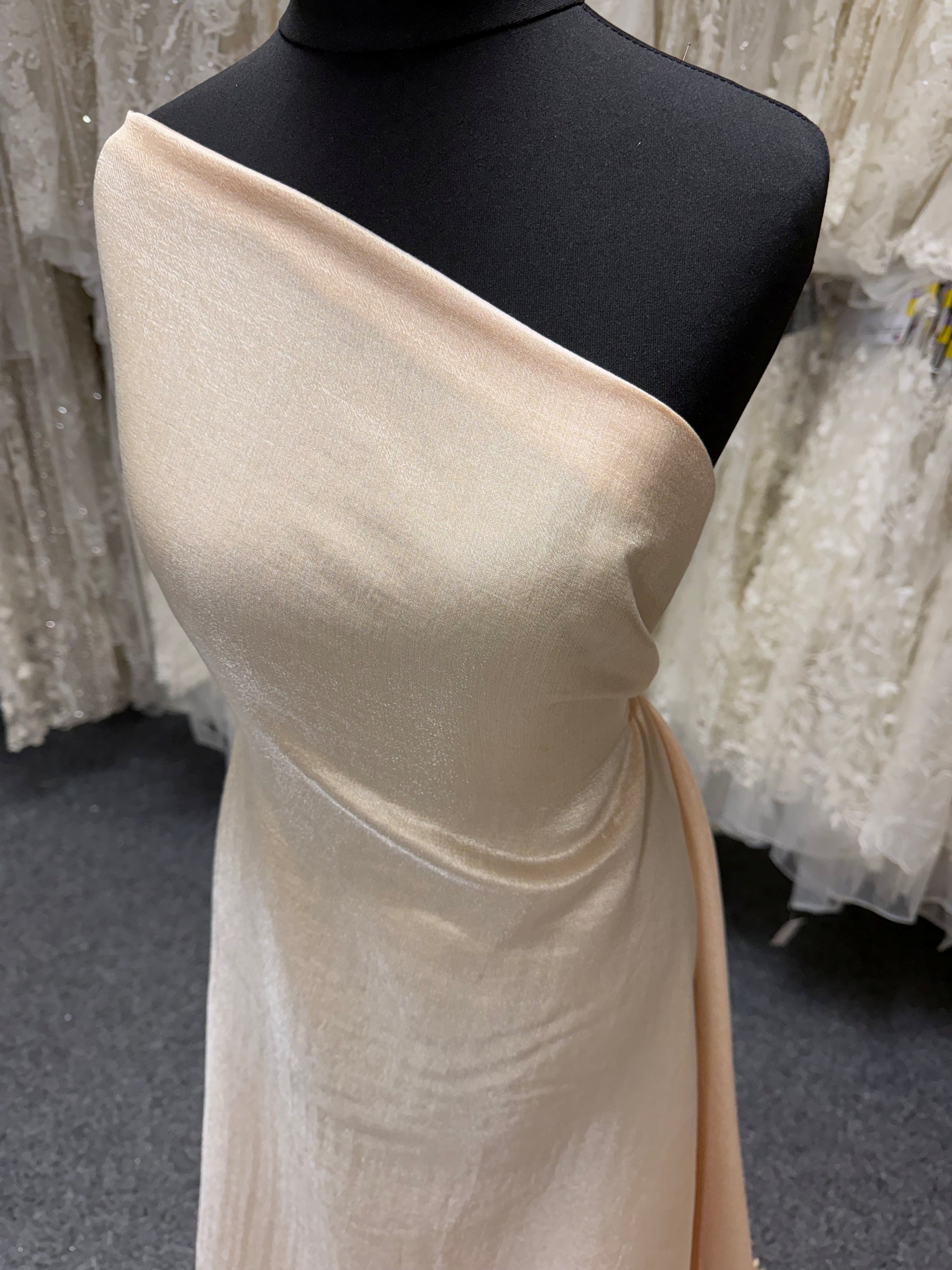 Nude Viscose Blend Fabric  - Ferrari