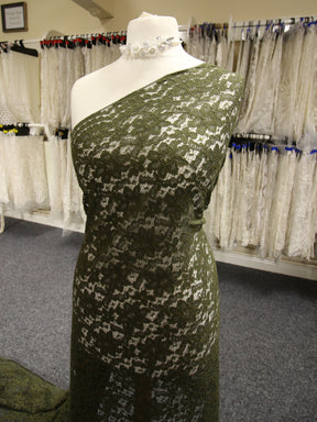 Olive Corded Lace - Shannon