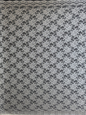 Ivory with Silver Chantilly Lace - P208