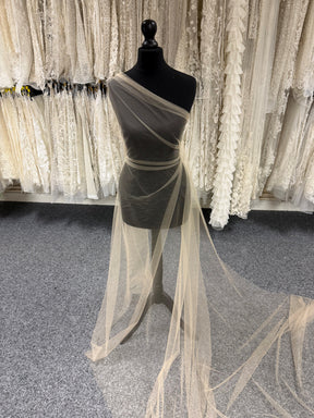 Pale Skin Stretch Tulle  - P32