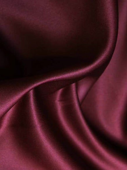 Dark Wine Polyester Duchess Satin - P42