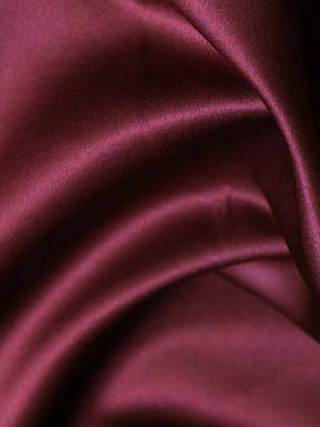 Dark Wine Polyester Duchess Satin - P42