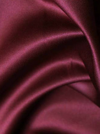 Dark Wine Polyester Duchess Satin - P42