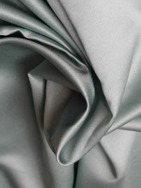 Misty Green Polyester Duchess Satin - P42