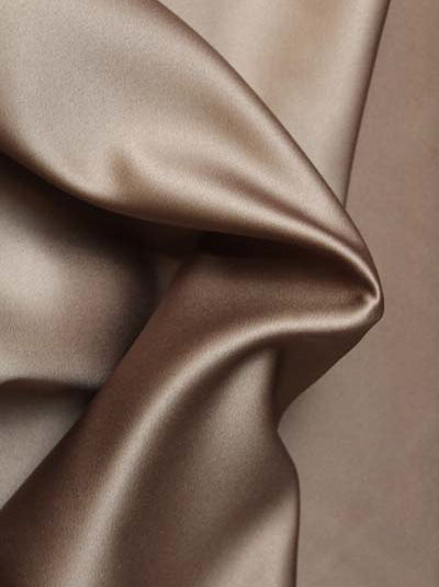 Mid Cocoa Polyester Duchess Satin - P42