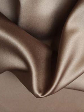 Mid Cocoa Polyester Duchess Satin - P42