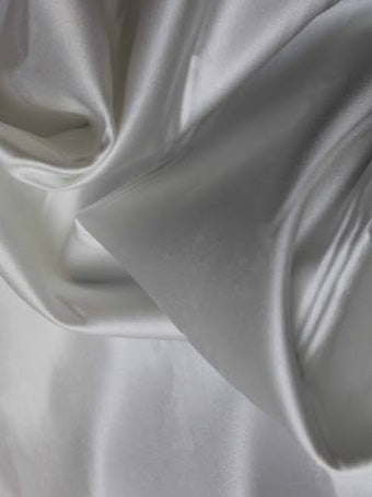 Pale Ivory Polyester Duchess Satin - P42