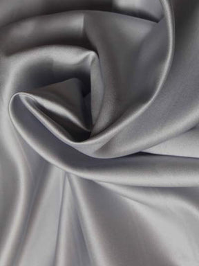 Silver Polyester Duchess Satin - P42