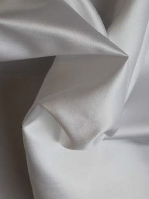 White Polyester Duchess Satin - P42