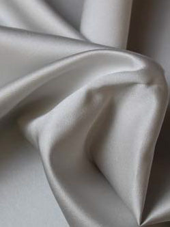 Winter White Polyester Duchess Satin - P42