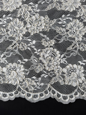 Ivory Corded Lace - P442