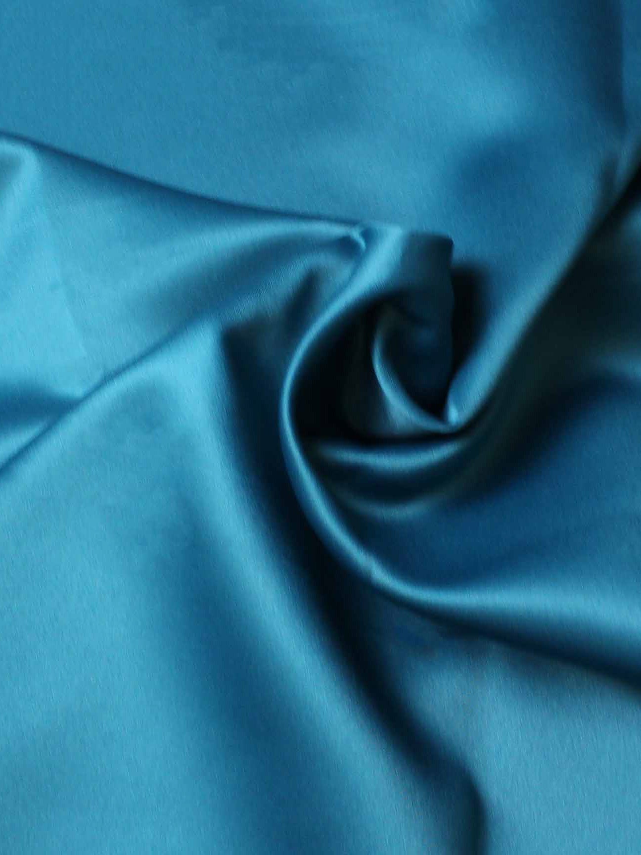 Teal Polyester Lightweight Duchess Satin - P44
