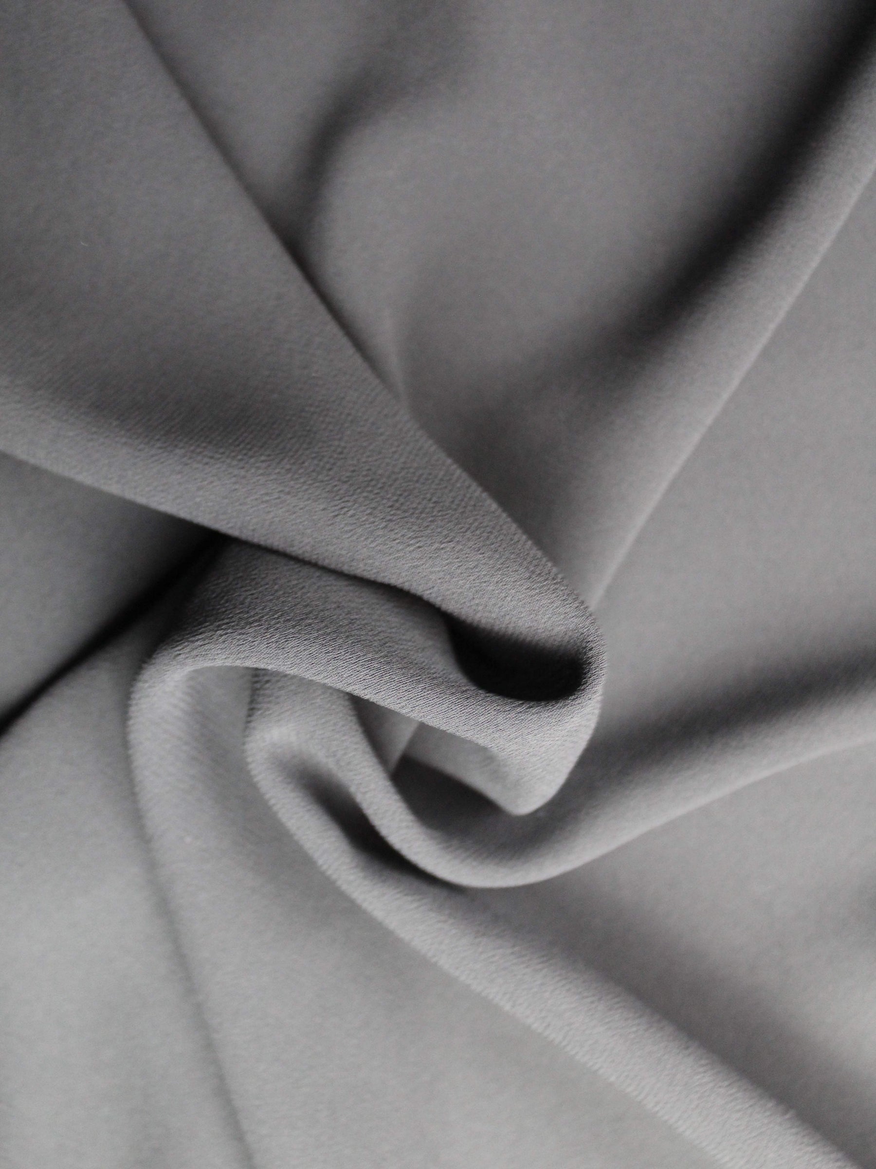 Black Polyester Georgette - P48