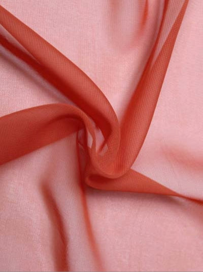Burnt Orange Poly Chiffon - P58