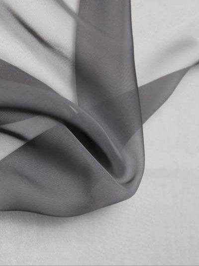 Charcoal Poly Chiffon - P58