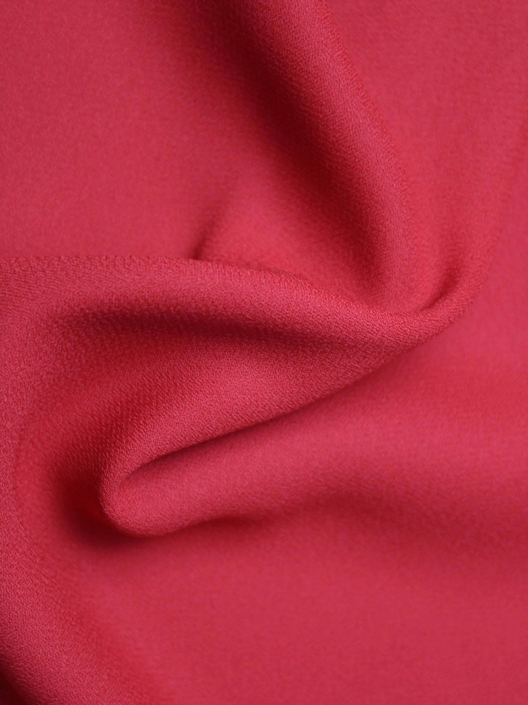 Red M/Wt Poly Crepe - P59