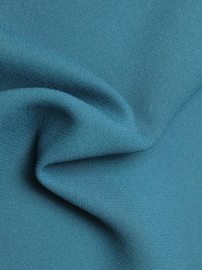 Teal Medium Weight Polyester Crepe - P59