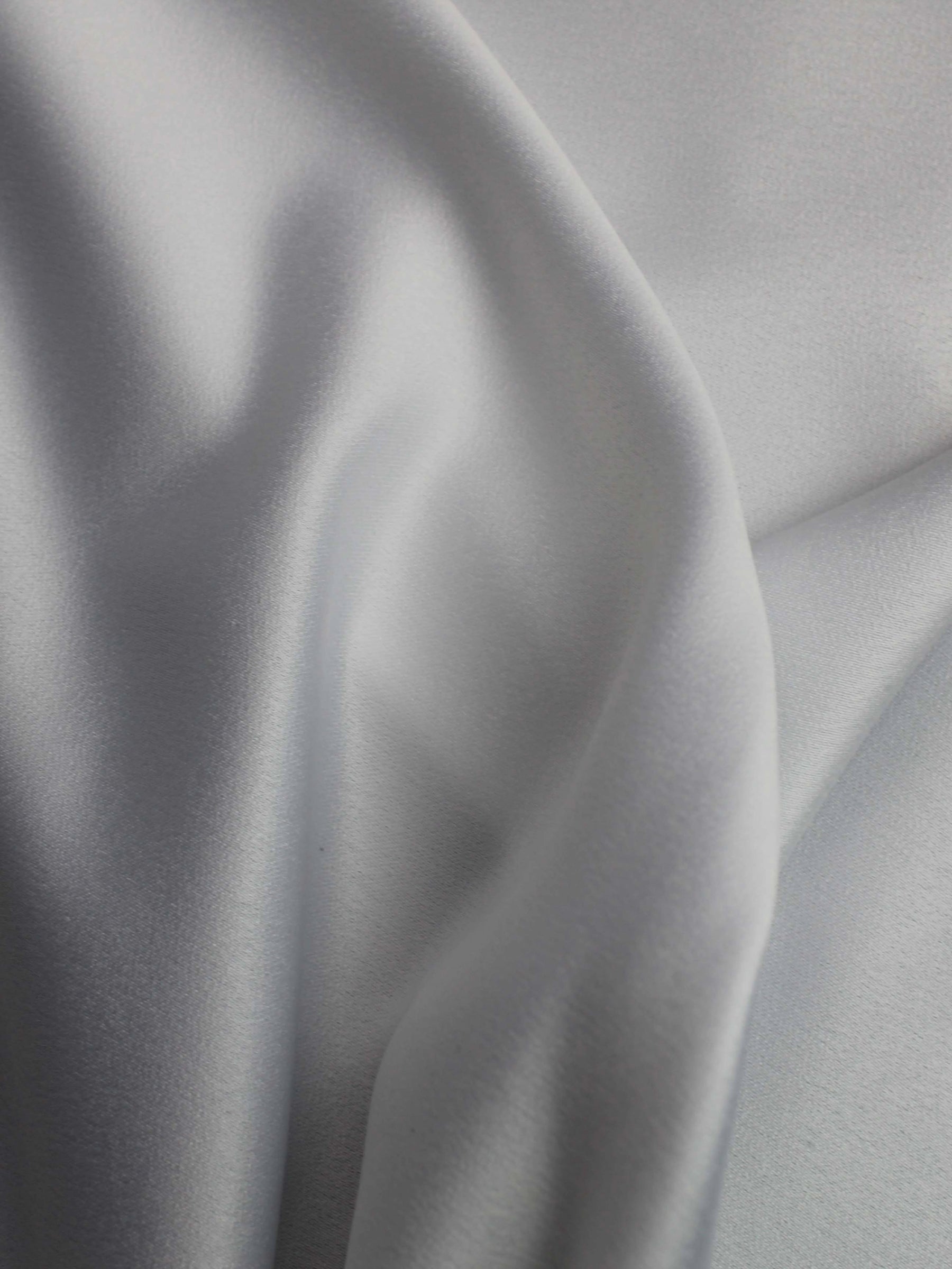 White Polyester Satin Backed Crepe - P60