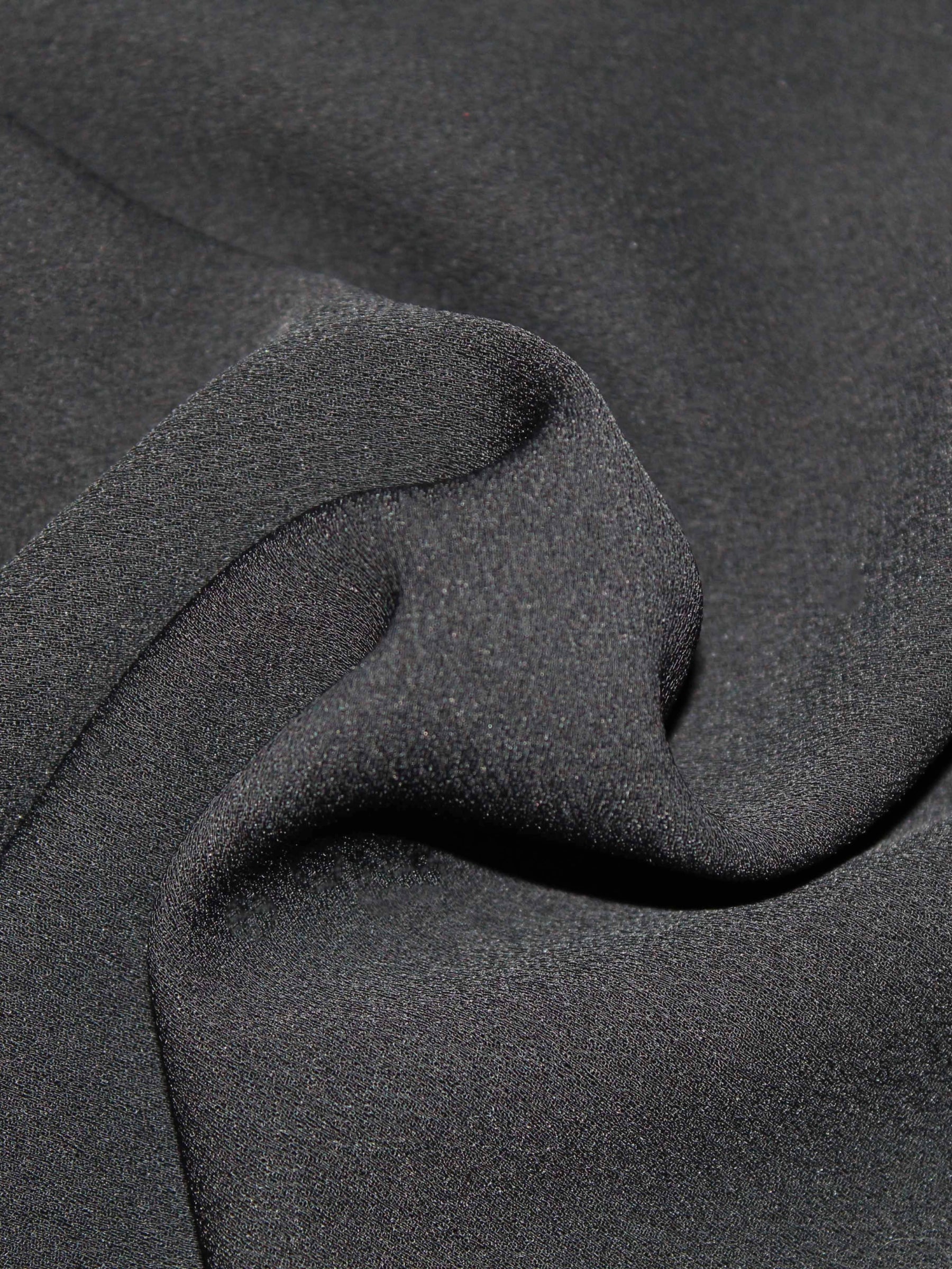 Black Poly Georgette - P62