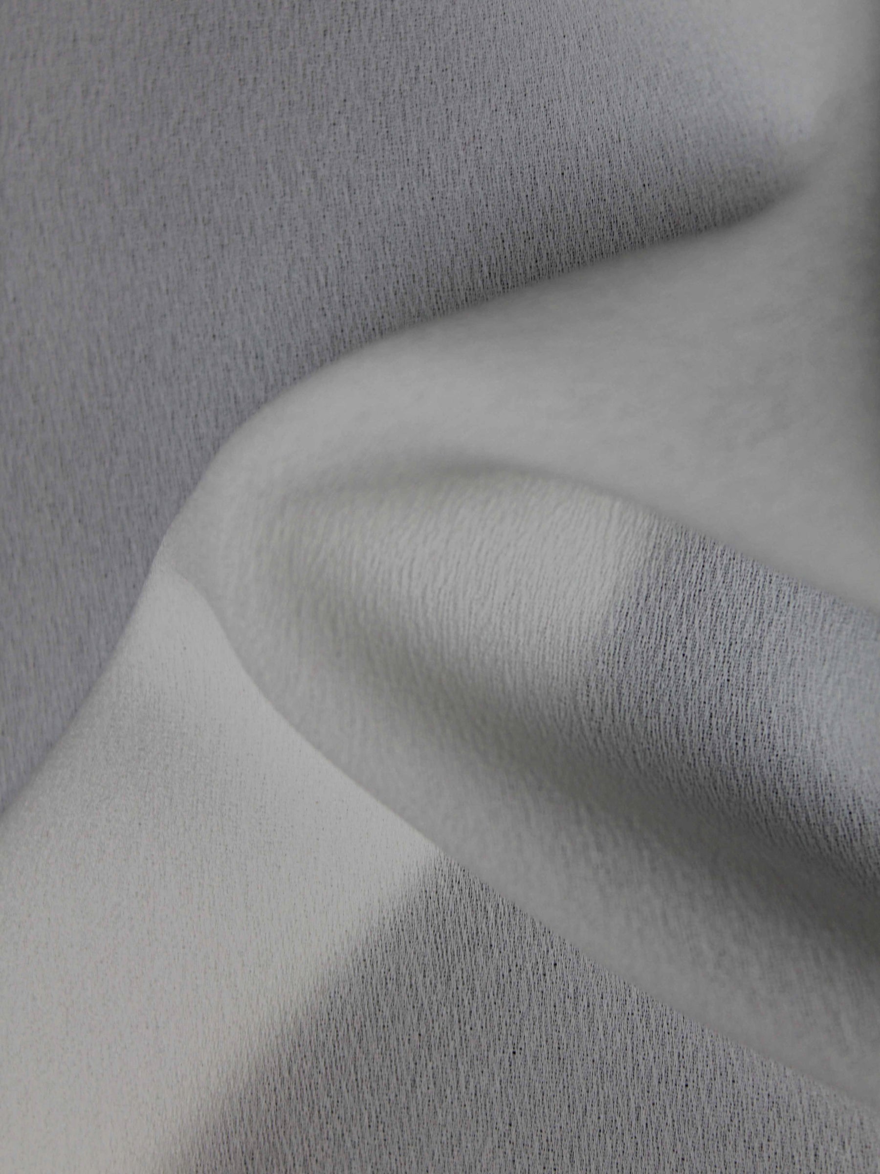 White Poly Georgette - P62
