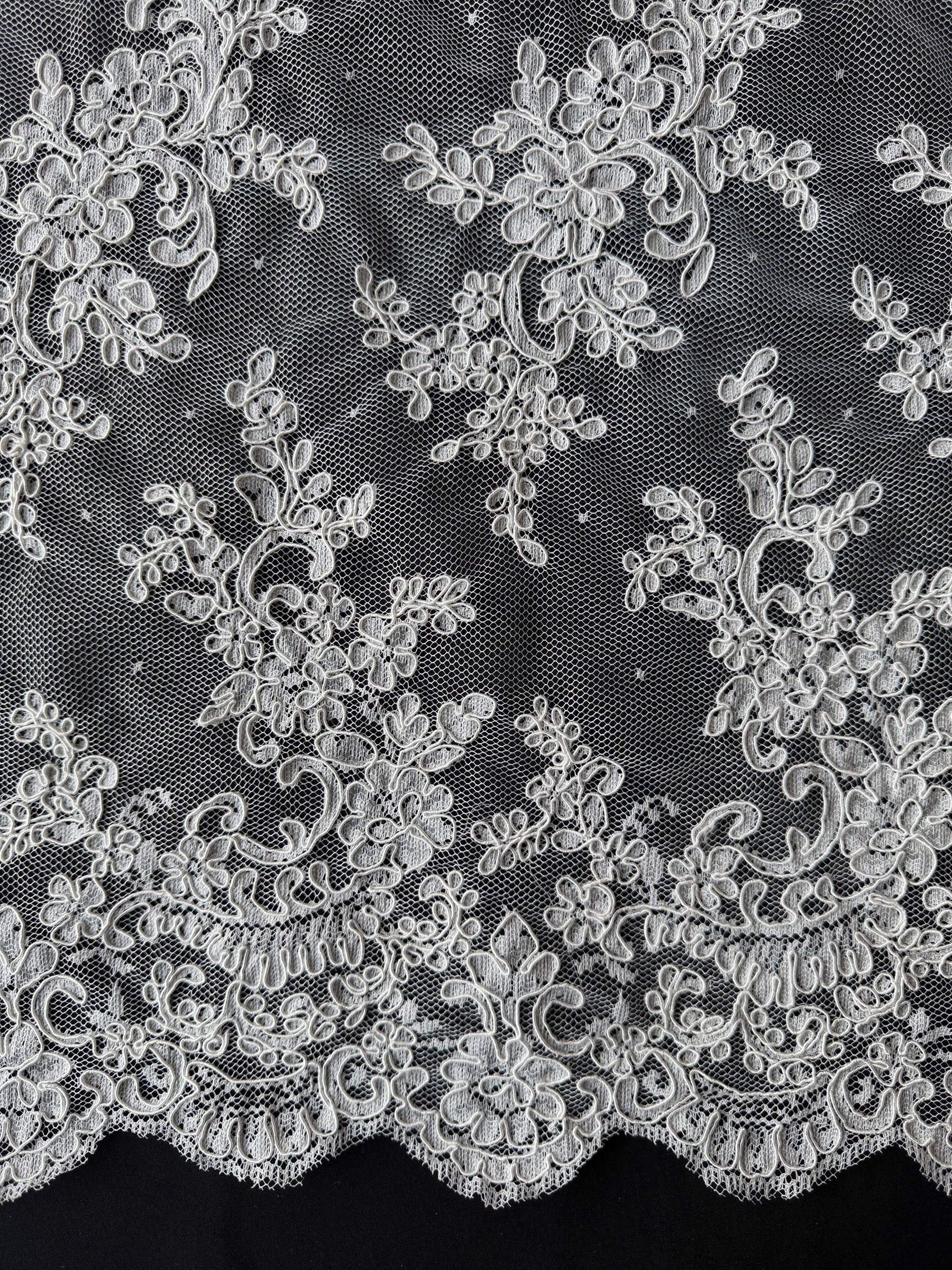 Ivory Corded Lace - P637