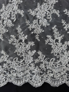 Ivory Corded Lace - P637