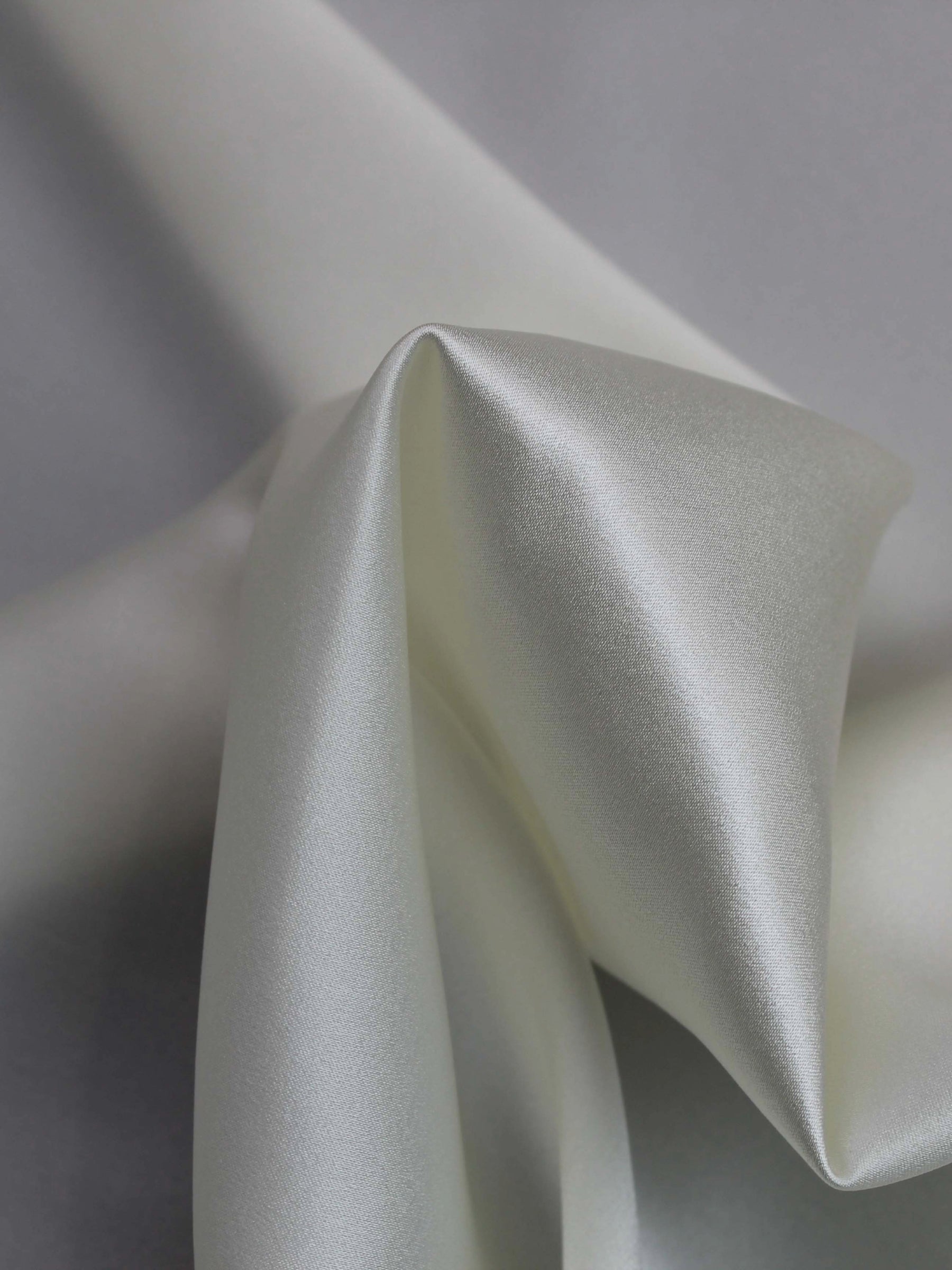 Pale Ivory Silk Lycra Satin - P747