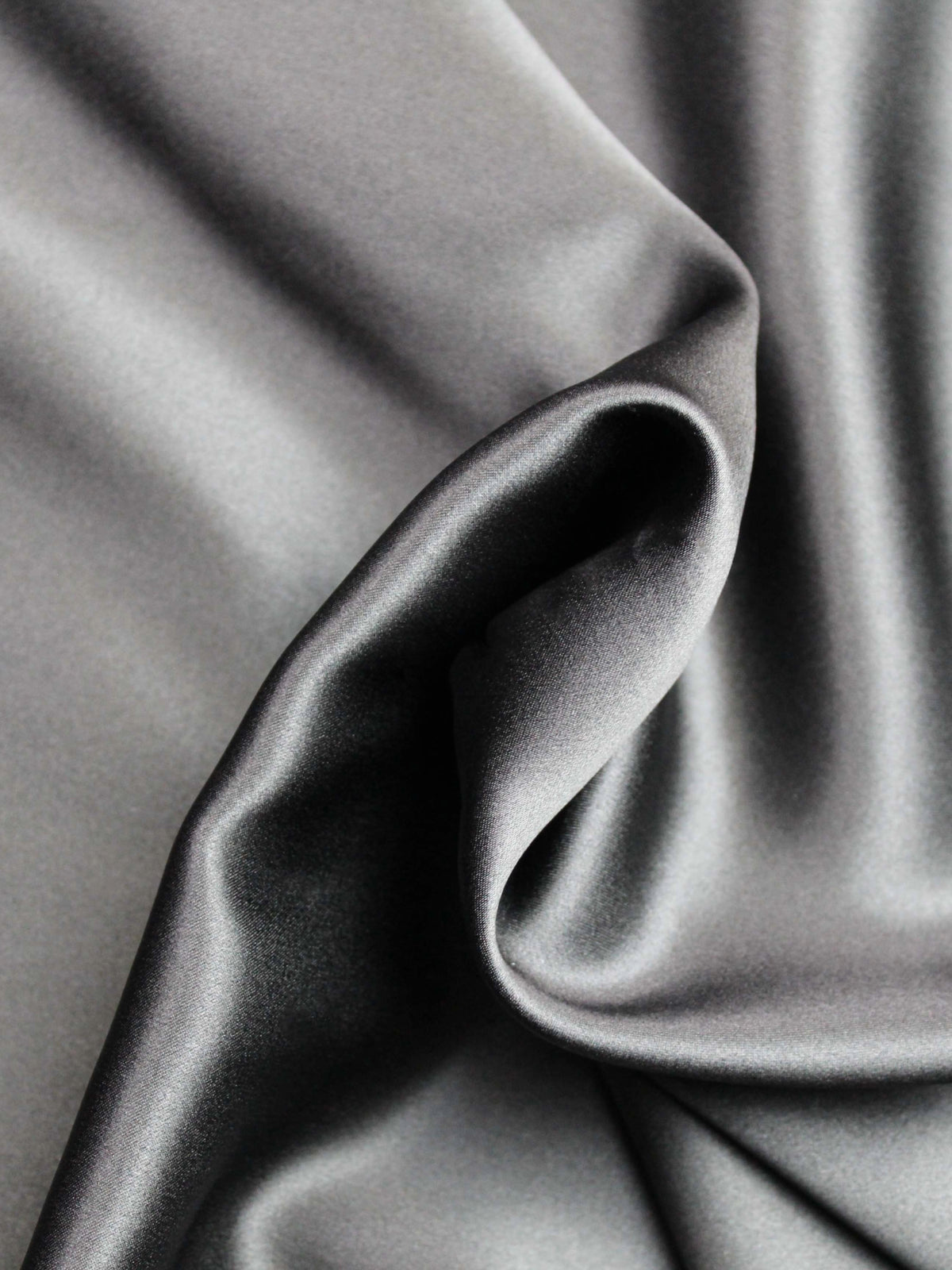 Black Silk Satin - P761