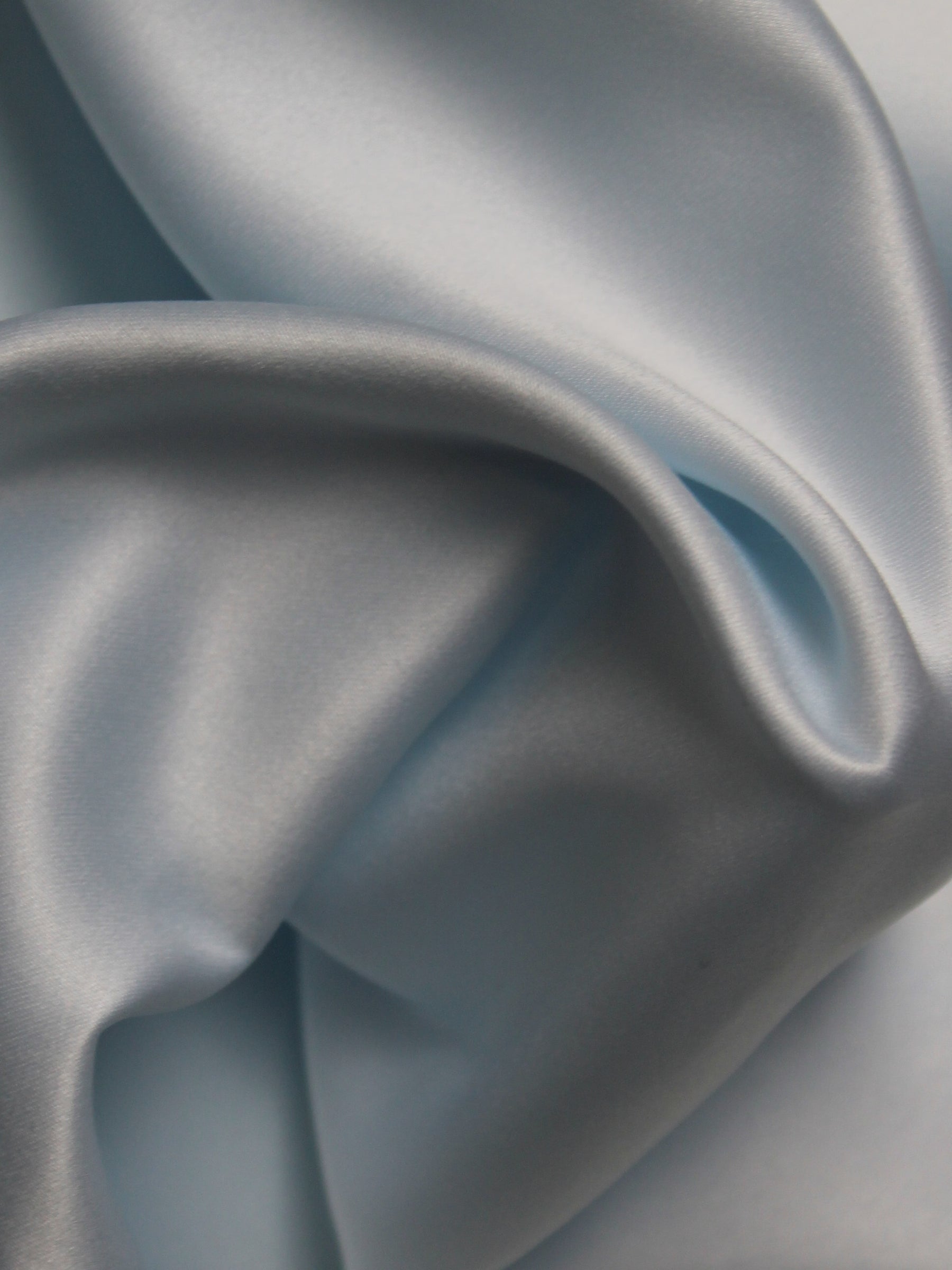 Ice Blue Polyester Soft Satin - Trust (P77)
