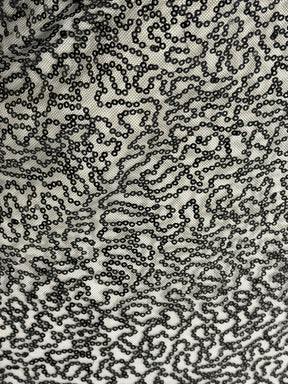 Black Sequin Lace - P913