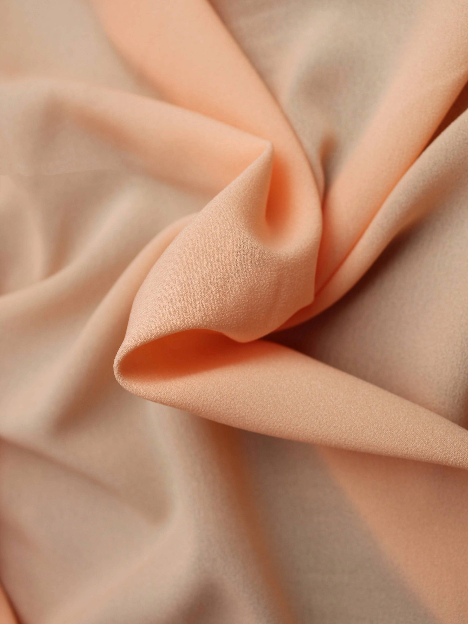 Peach (136) Poly Georgette - P93