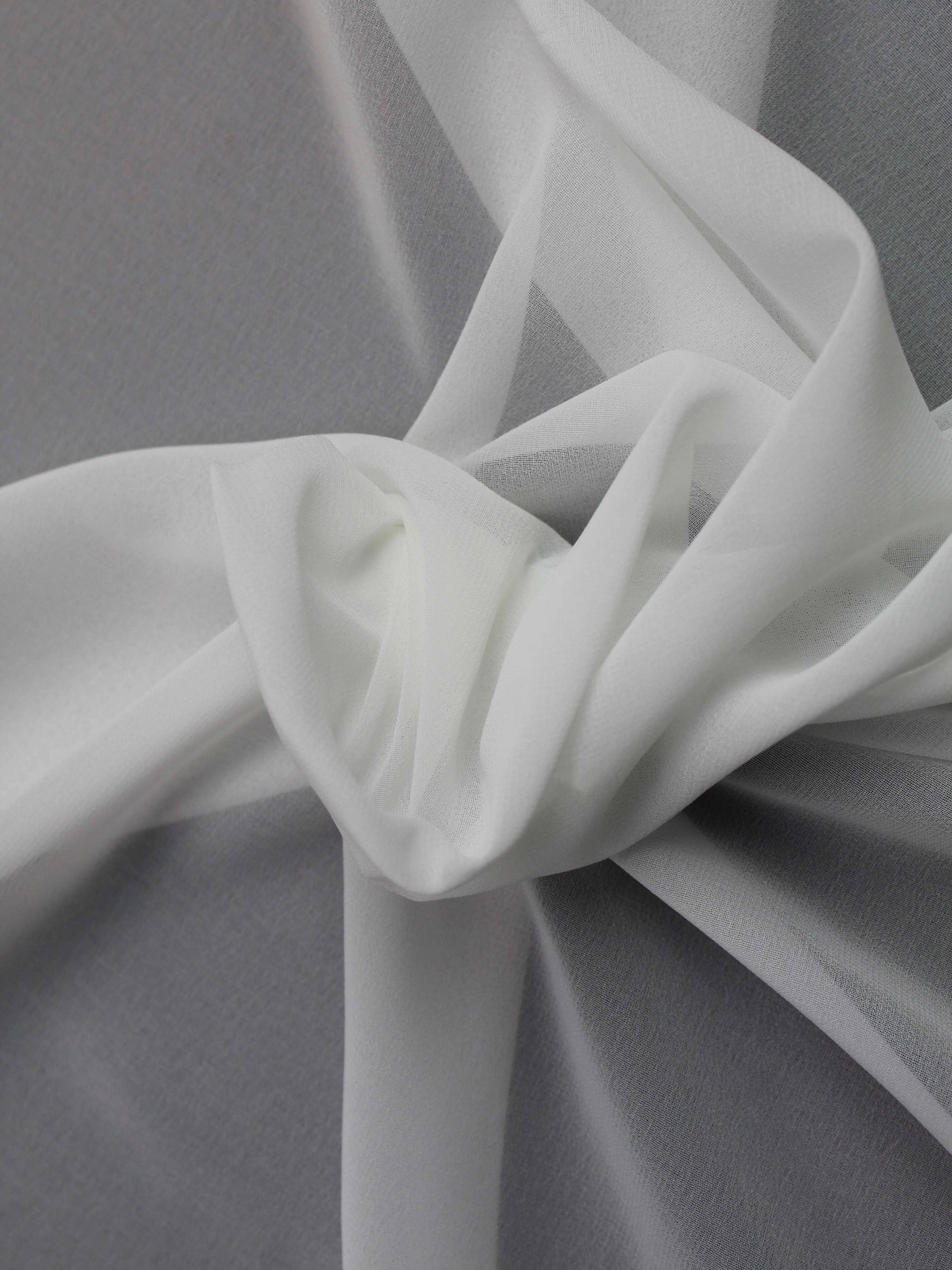 Pale Ivory Heavy Chiffon - PB2003