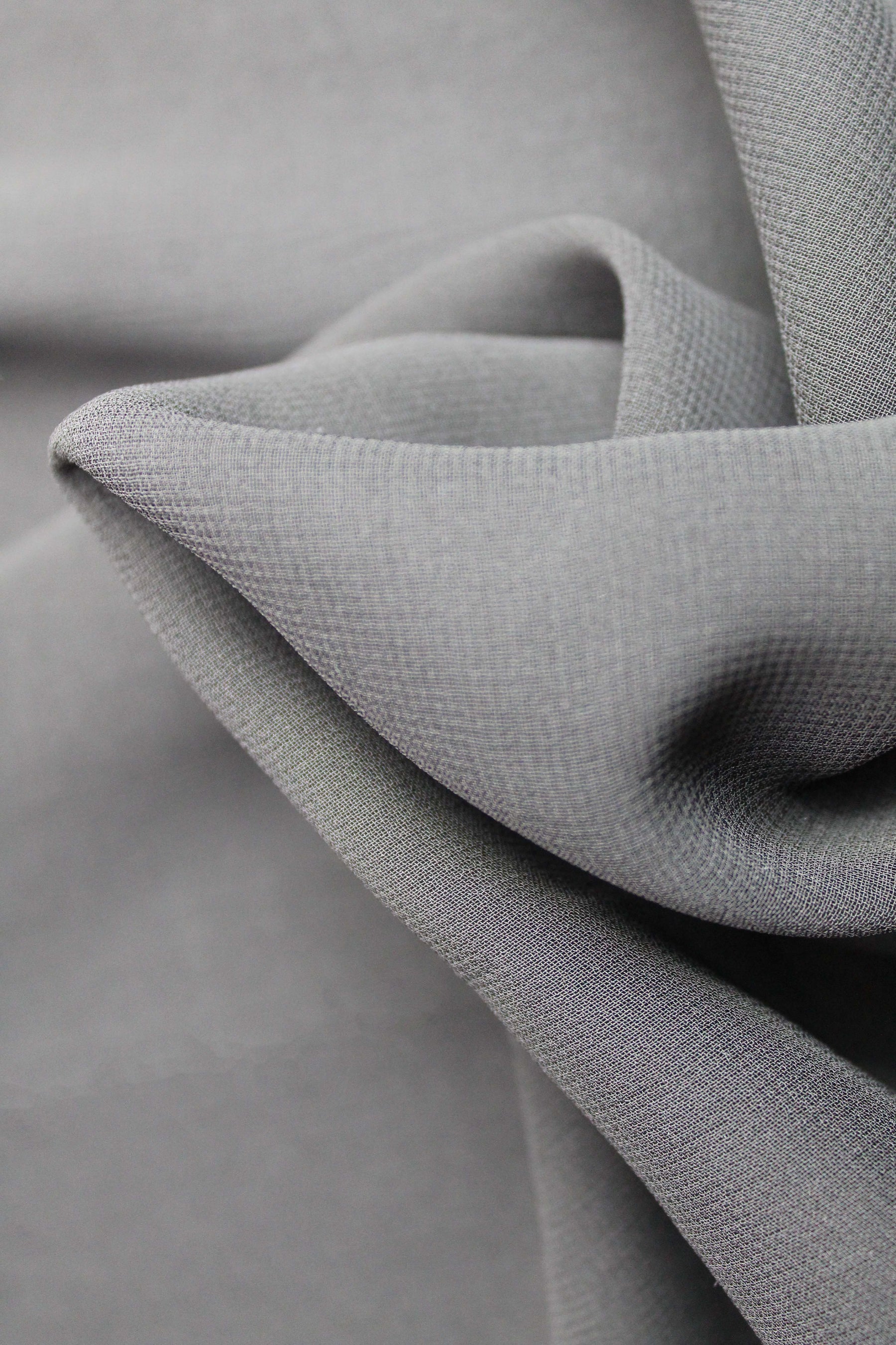 Black Recycled Georgette - PB2004