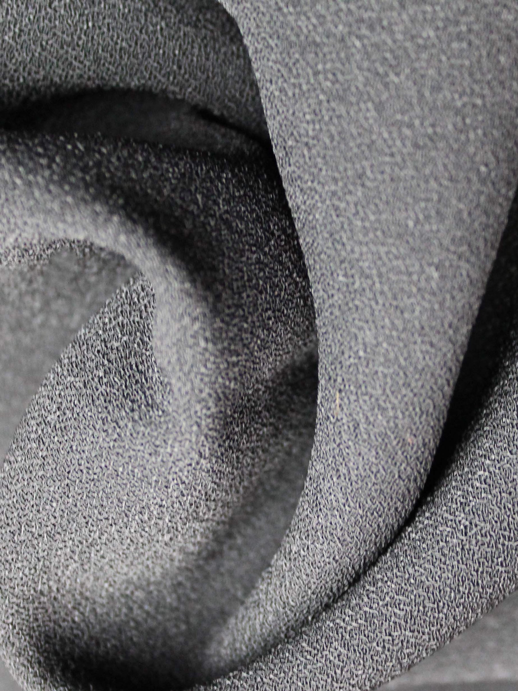 Black Polyester Stretch Crepe - PB4001