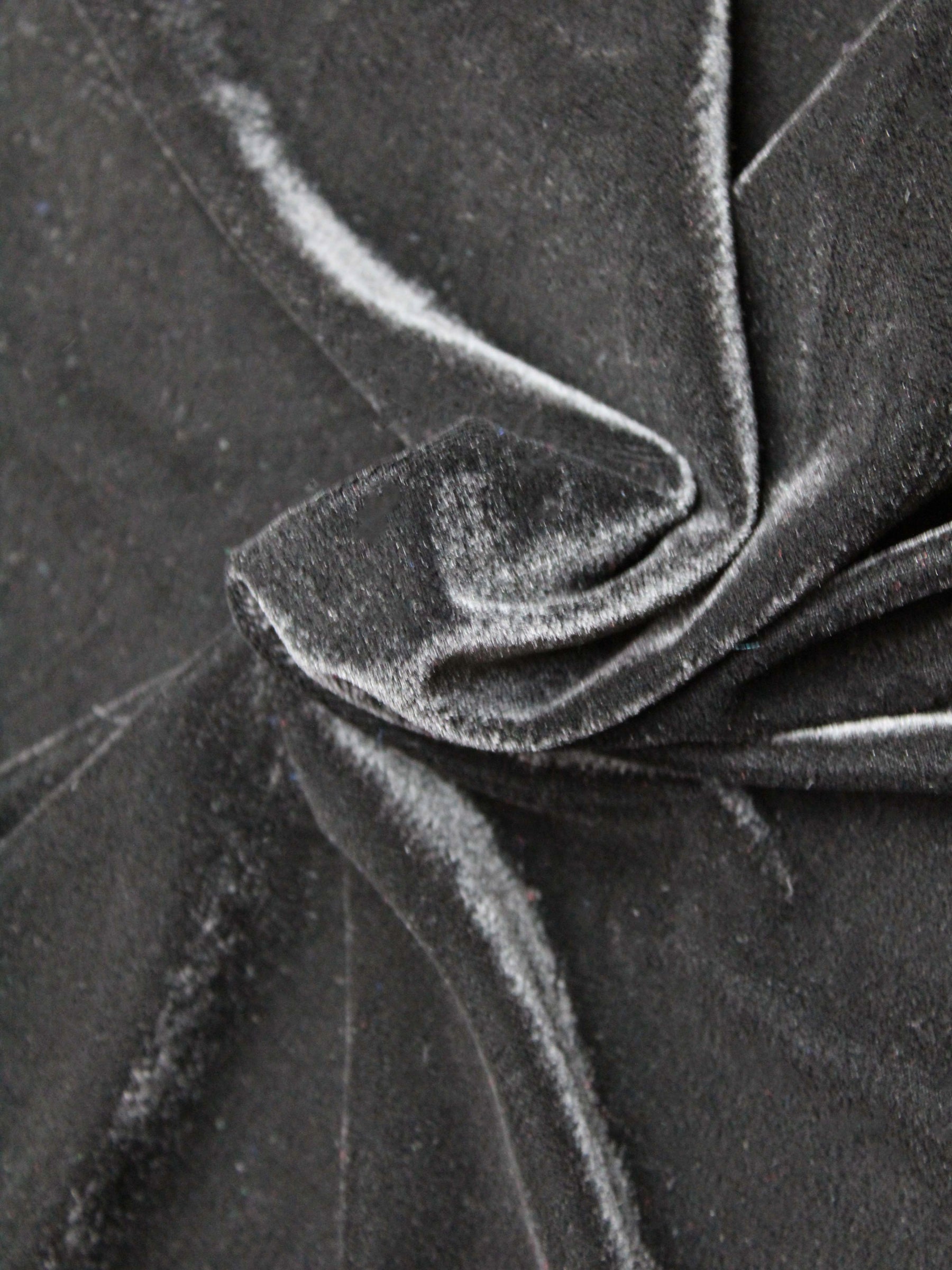 Black Stretch Velour - PB5002