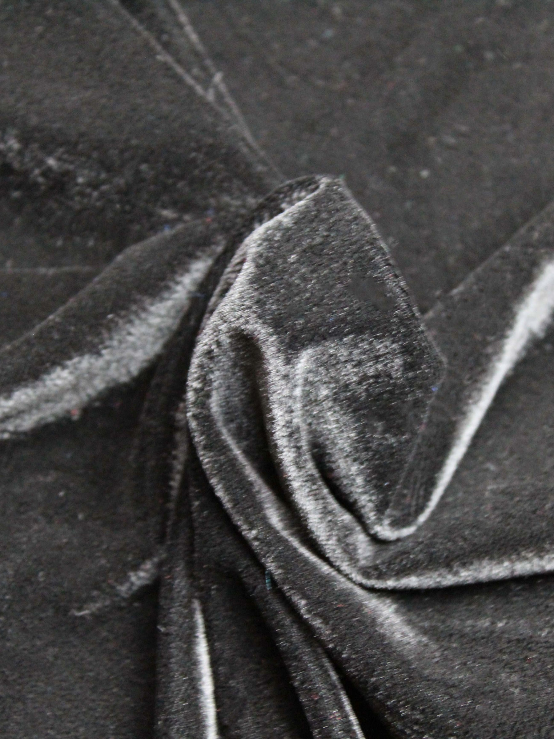 Black Stretch Velour - PB5002